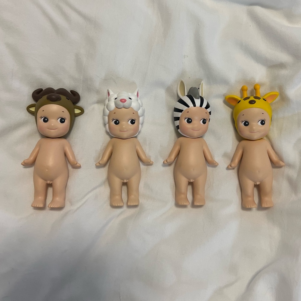 Sonny Angel (SET OF FOUR) Giraffe, Zebra, Sheep, Buffalo